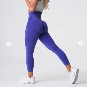 Nvgtn gym leggings in electric blue, size small